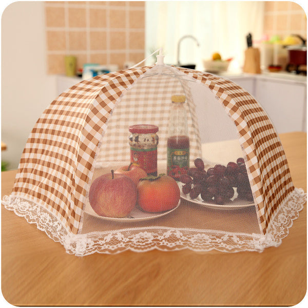 Dust-Proof Folding Food Cover – Fly-Proof Mesh Table Dome