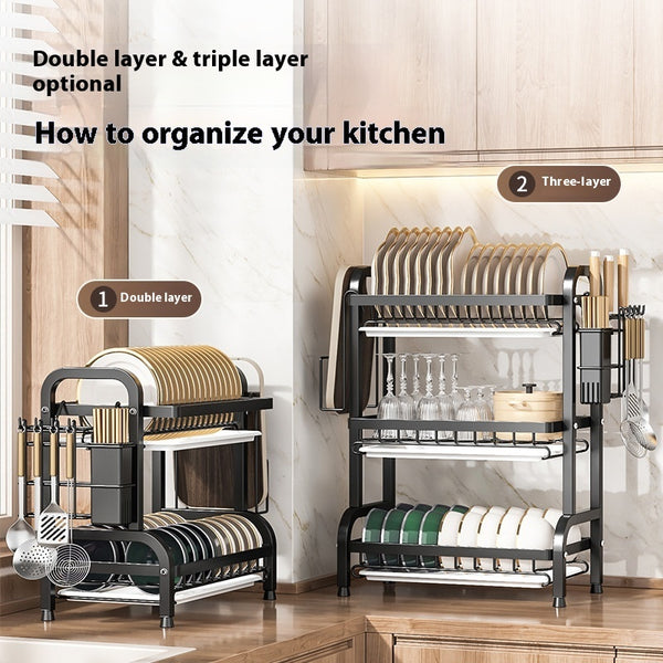 Bowl & Dish Plate Rack – Kitchen Storage Organizer