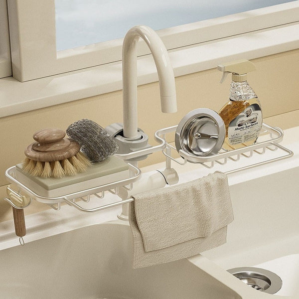 Kitchen Faucet Rack – Multifunctional Sink Organizer