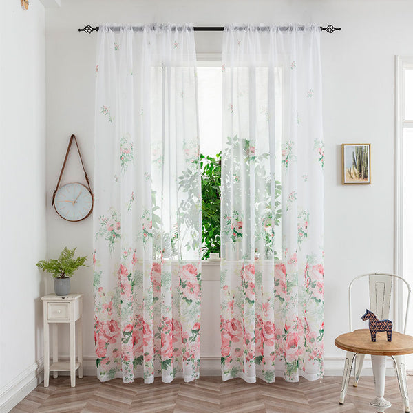 Light Transmission Mesh Curtains – Bedroom Decorative Drapes