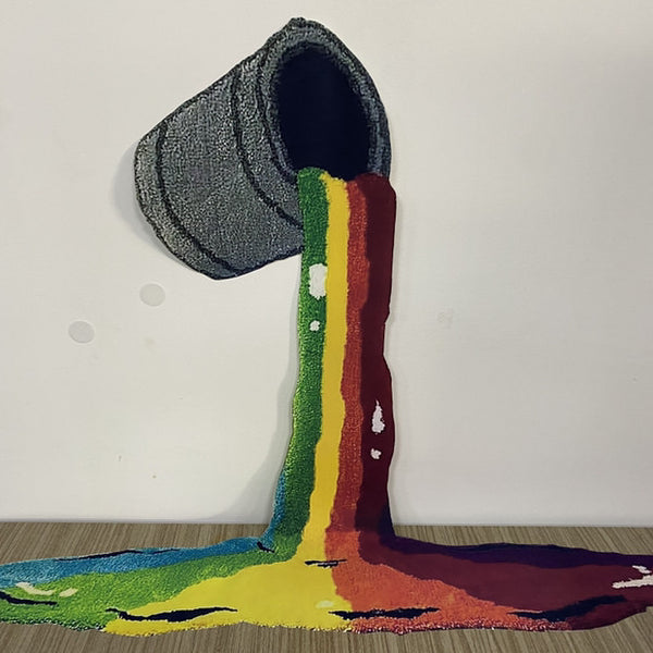 3D Rainbow Wall Carpet & Rug – Kids Room Hanging Decor Mat