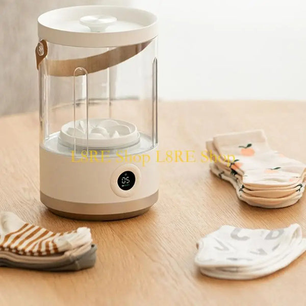 L8RE Portable Wireless Mini Washer For Underwear Baby Clothes Cleaning 4000mAh