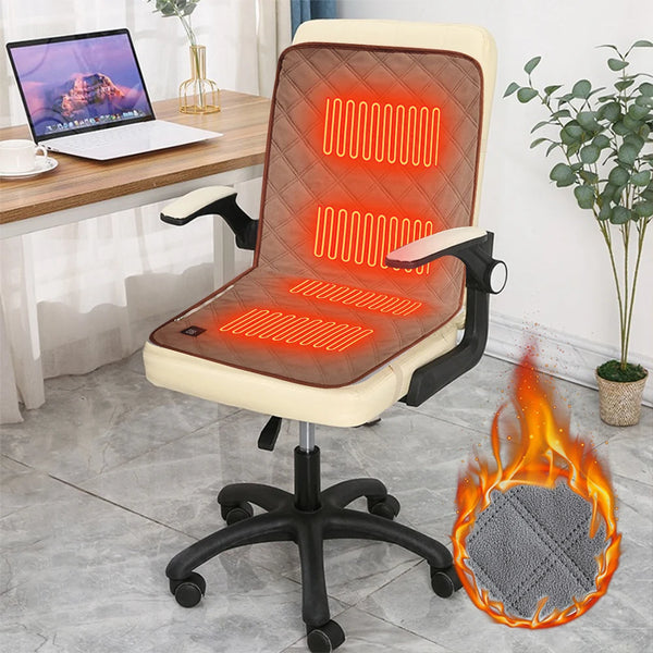 5V Car Heated Seat Cushion USB Heating Seat Cushion With 3 Heating Mode Winter Smart Temperature Control Heated Blanket Seat Pad