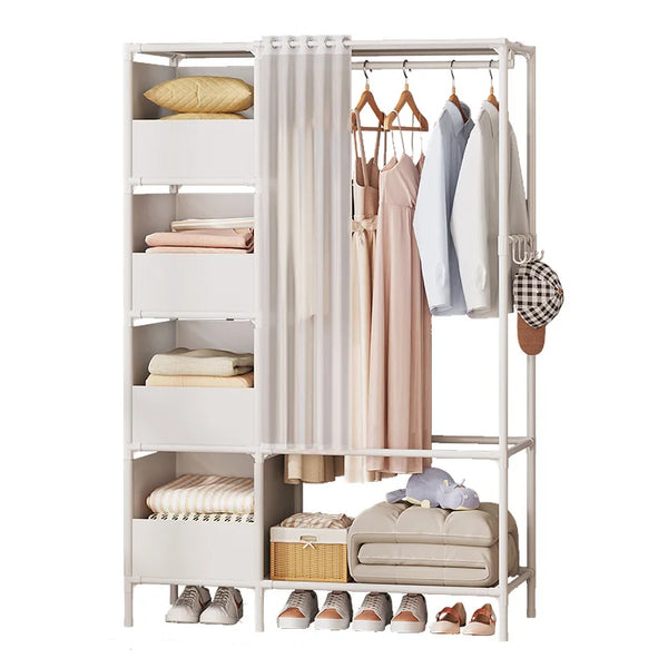 Economical Simple Cloth Wardrobe for Bedroom Dormitory And Rental Room Dustproof Small