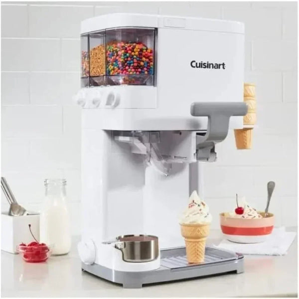 -Soft Serve Ice Cream Machine- Mix It In Ice Cream Maker For Frozen Yogurt, Sorbet, Gelato, Drinks 1.5 Quart