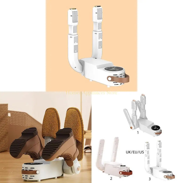 D0AB Efficient Shoe Boot Dryer Gloves Hat Dryer 360 Degree Hot Air Shoe Dryer