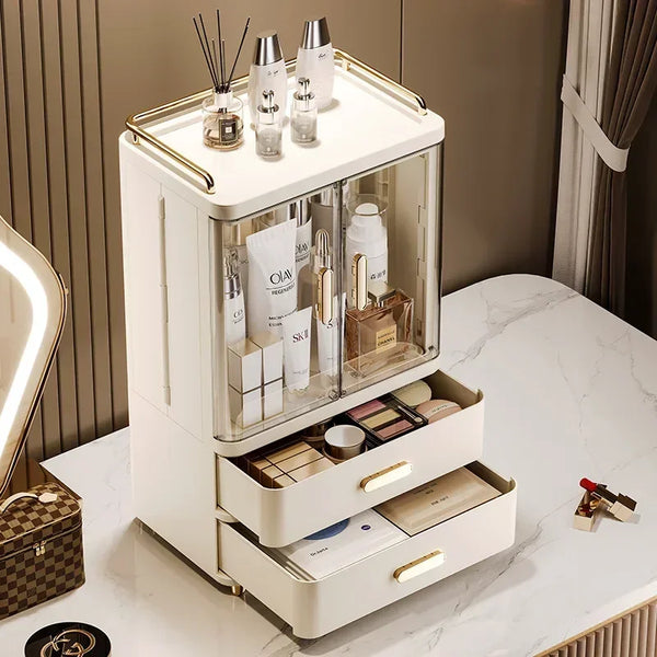 Storage Box Cosmetics Desktop Large Capacity Makeup Brush Dust Rack Premium Skin Care Product Storage Box
