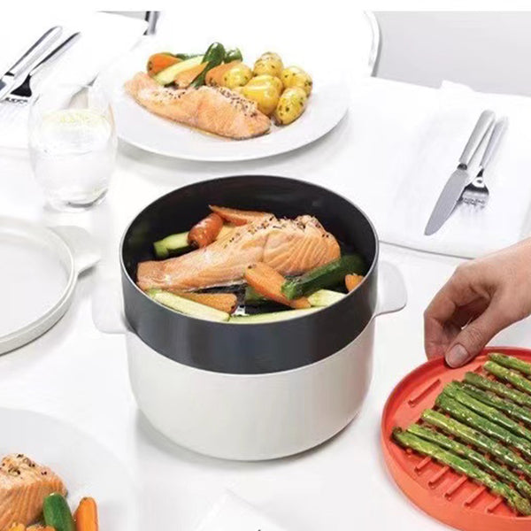 Microwave Steamer Container for Kitchen Use