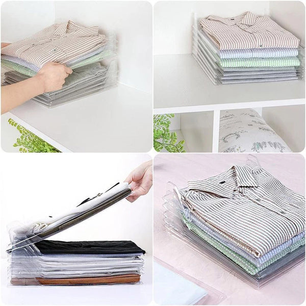 10-Layer Foldable Clothes Organizer Board for Closet